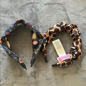 Floral and Leopard Print Headbands